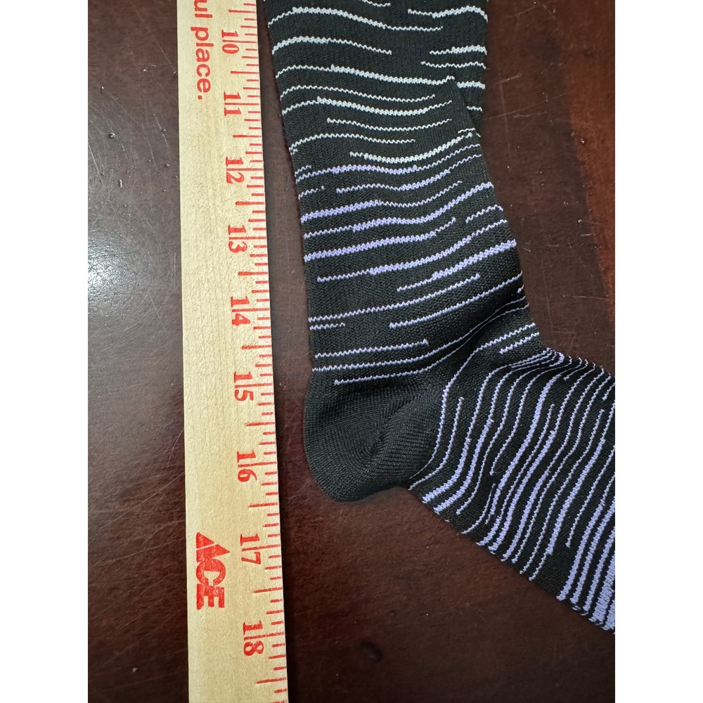 Compression Socks Knee High Gradient Stripe Color… - image 4